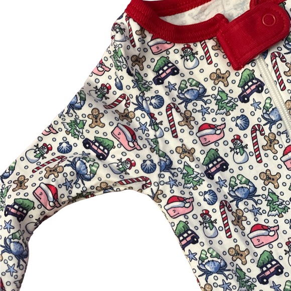 Vineyard Vines Whale Holiday Christmas 🎄 Onesie Foo - Picture 5 of 11